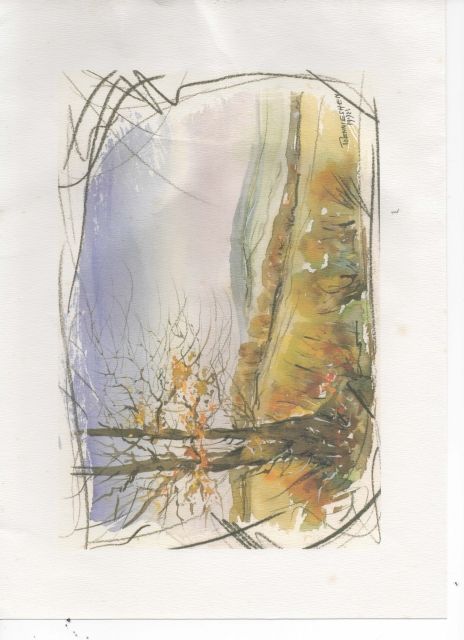 Original Aquarell v. Fritz Toennieshen-1998 - Kunst Gemaelde Plastik - Achern