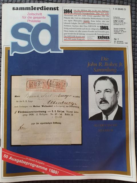 SD Sammlerdienst Zeitschrift Journal Philatelie Briefmarken 1984 - Briefmarken - Gernsheim