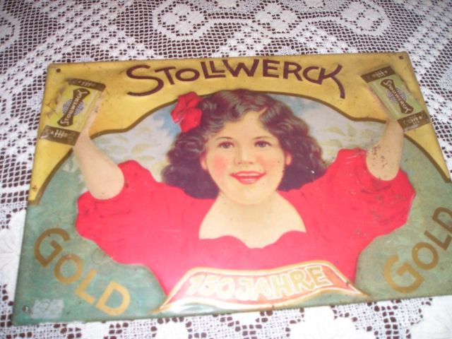 Sammlerstück : originales STOLLWERCK - Schild - Sonstige Antiquitaeten - 56567
