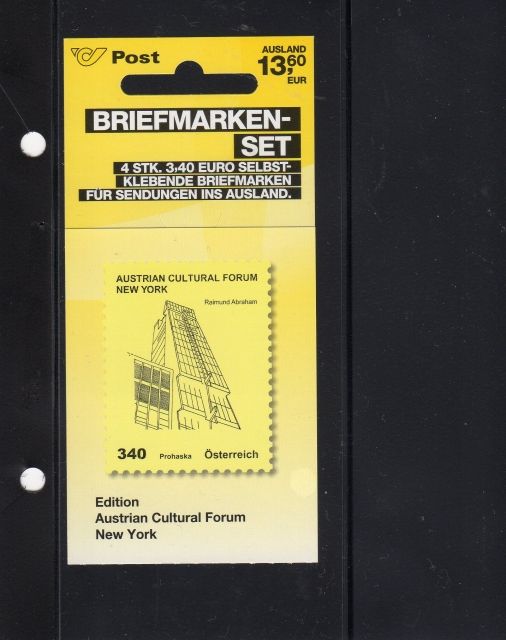 Österreich, Markenheftchen Nr. 20 - Briefmarken - Rinteln