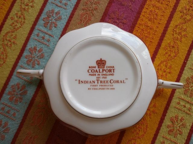Bone China Coalport Made in England   Indian Tree Coral   - Glas Porzellan Antiquarisch - Telgte