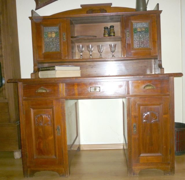 Jugendstil Schreibtisch - Moebel Antiquarisch - Erfurt