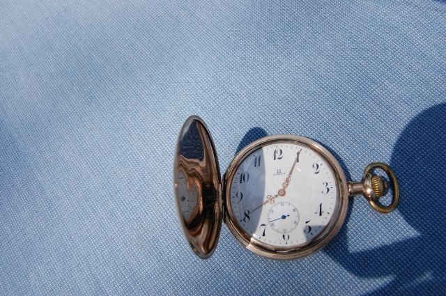 Omega Taschenuhr Savonette, vergoldet  - Schmuck Edelmetalle Uhren - Gummersbach