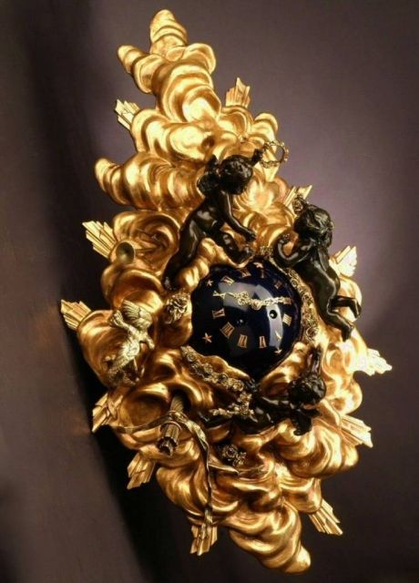 ANTIKE & SCHÖNE UNIKAT GÖTTLICHES HIMMEL FRANZÖSISCHE WANDUHR KAMINUHR C.1839 - Schmuck Edelmetalle Uhren - Mannheim