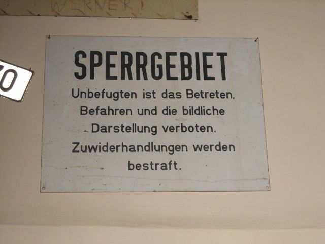 Stasi Sperrschild - Ostalgie - burig