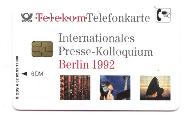 A-Karte 02 02.92 17000 Stk. - Telefonkarten - Nidderau