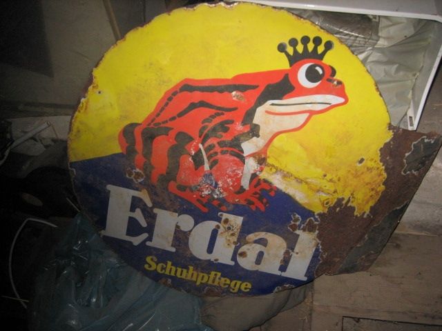 Emalieschild Erdal - Sonstige Sammlungen - burig