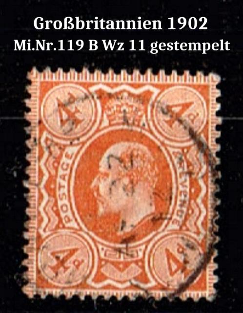Großbritannien 1902 Mi.Nr.119B Wz.11 gestempelt - Briefmarken - Stade