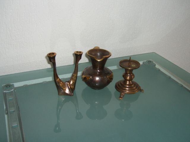 Bronze Kerzenständer und Vase - Sonstige Sammlungen - Essen