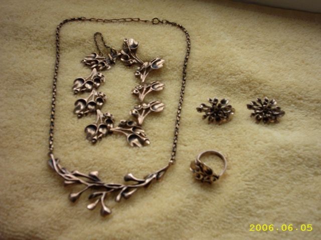 Bronze - Schmuckgarnitur  4teilig  - Schmuck Edelmetalle Uhren - Hagen