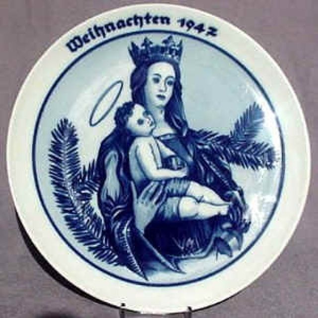 Rosenthal traditionelle Weihnachtsteller  - Glas Porzellan Antiquarisch - Kölner Strasse 29