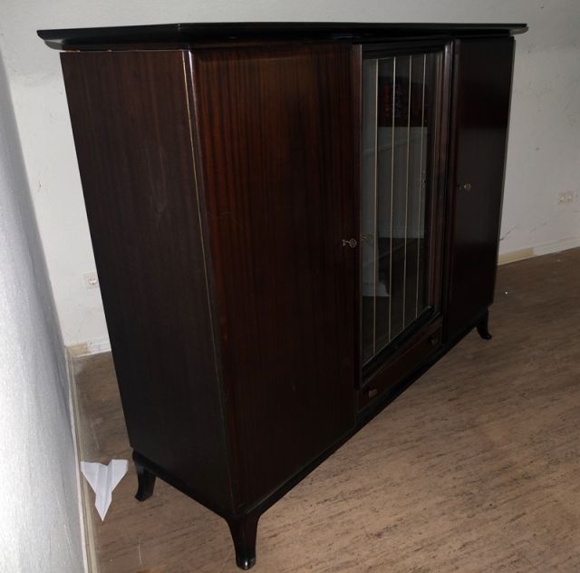 Original 50 er Schrank mit Glastür - Moebel Antiquarisch - Emden