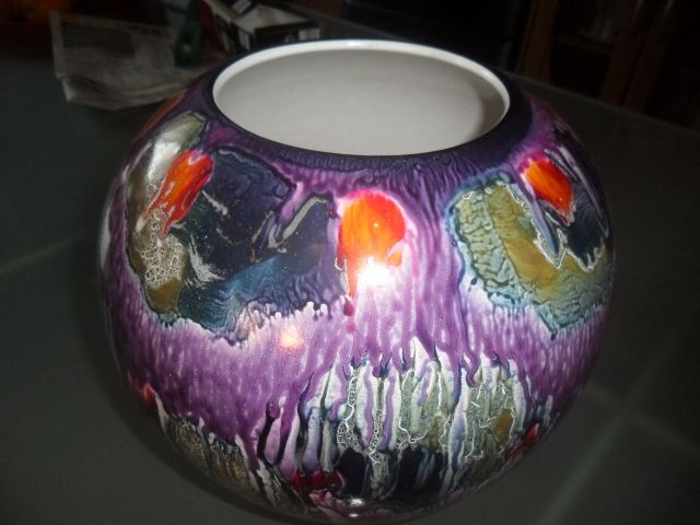 Wunderschöne antike Vase   Porzellan   - Glas Porzellan Antiquarisch - 66538 nk