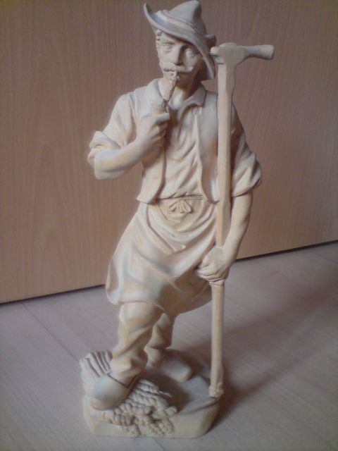 Tiroler Holzschnitzereien Bauer mit Pfeife und Sense - Sonstige Sammlungen - Bochum