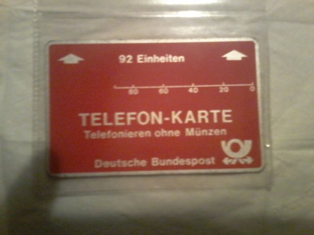 Telefonkarte T 3 Die erste testkarte 92 Einheiten  - Telefonkarten - Hamburg