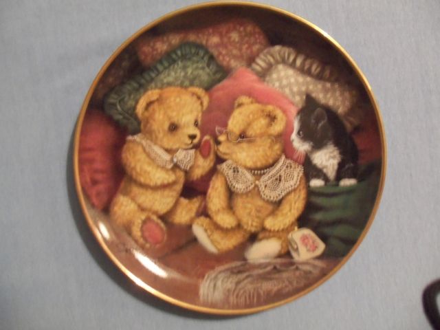 Franklin Mint Sammlerteller Bear Facts Limited Edition - Glas Porzellan Antiquarisch - Schömberg