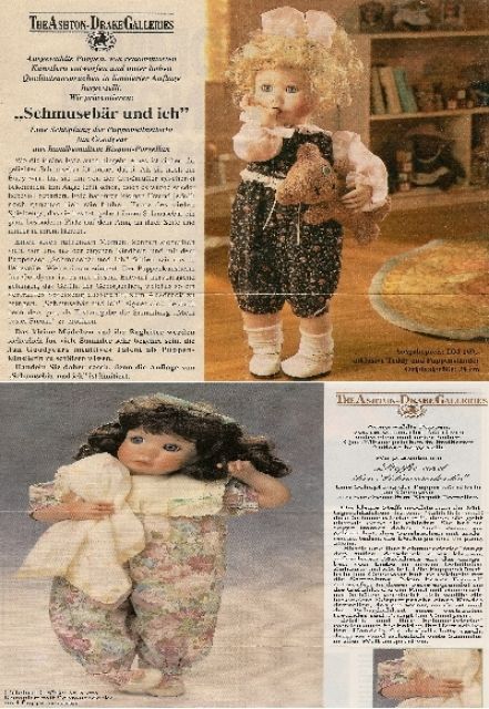 2 Sammler-Puppen der Firma Ashton Drake Galleries  Bradex  - Sonstige Sammlungen - Mülheim an der Ruhr