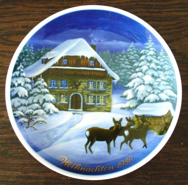 Sammelteller Weihnachtsteller Tettau 1981-1990 - Glas Porzellan Antiquarisch - Algermissen