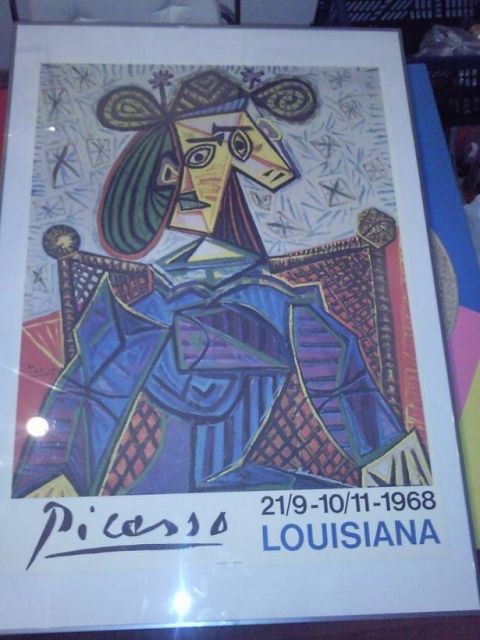 Picasso Ausstellungsplakat 1968 Museum Louisiana - Kunst Gemaelde Plastik - Neuhausen a.d.F.