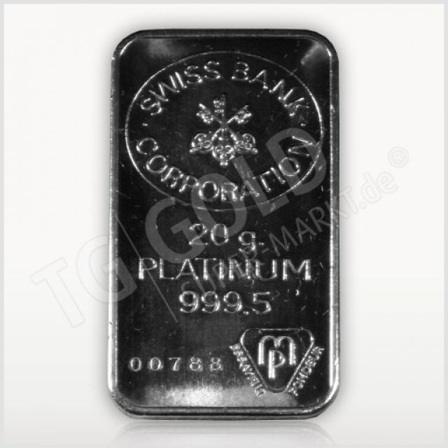 Platinbarren 20 Gramm 50 x vorhanden  Superpreis  - Schmuck Edelmetalle Uhren - Lüder