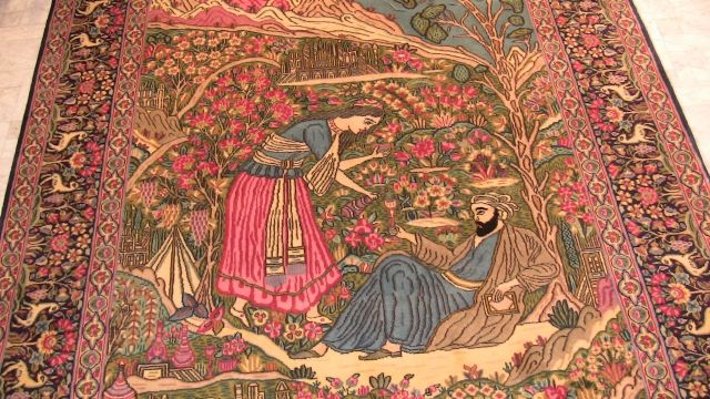 Wandteppich Bildteppich KIRMAN  alt  2,38 x 1,48 - Kunst Gemaelde Plastik - Bad Wörishofen